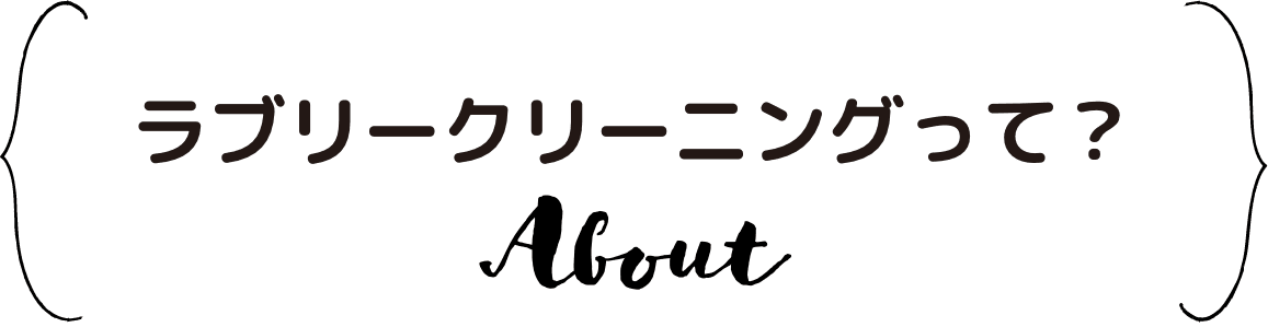 ラブリークリーニングって?About